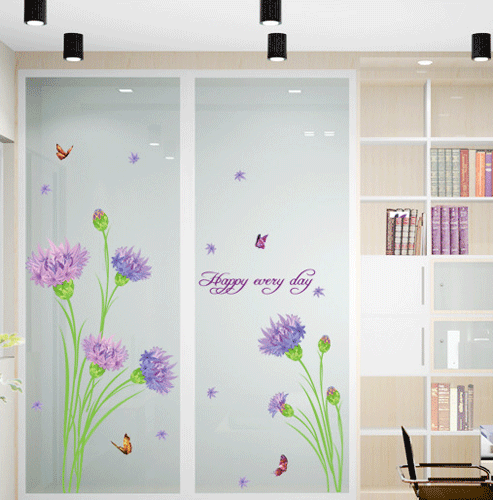 Mẫu decal dán kính mờ 02