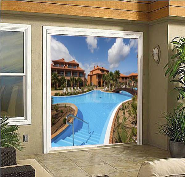 Mẫu tranh dán kính 3D 02